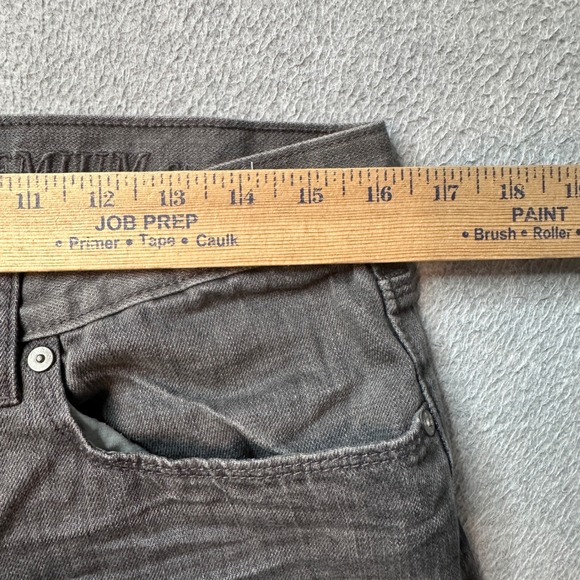 Gap Jeans Mens 31x32 Dark Grey Premium Straight Fit Denim Stretch Casual Pants - Picture 8 of 12